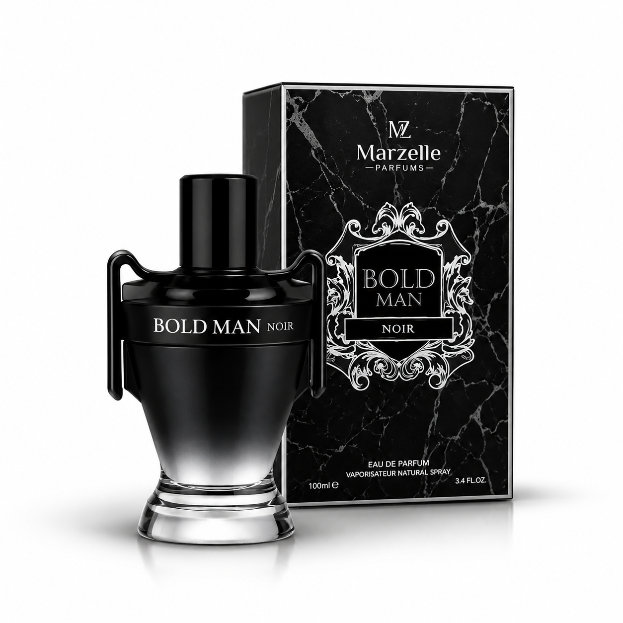 Marzelle Bold Man Noir Eau De Parfum for Men | 100ml